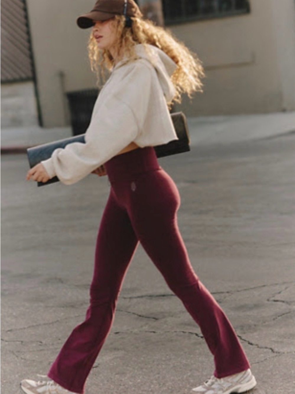 Free People Smooth Straight Leg in Washed Mahogany